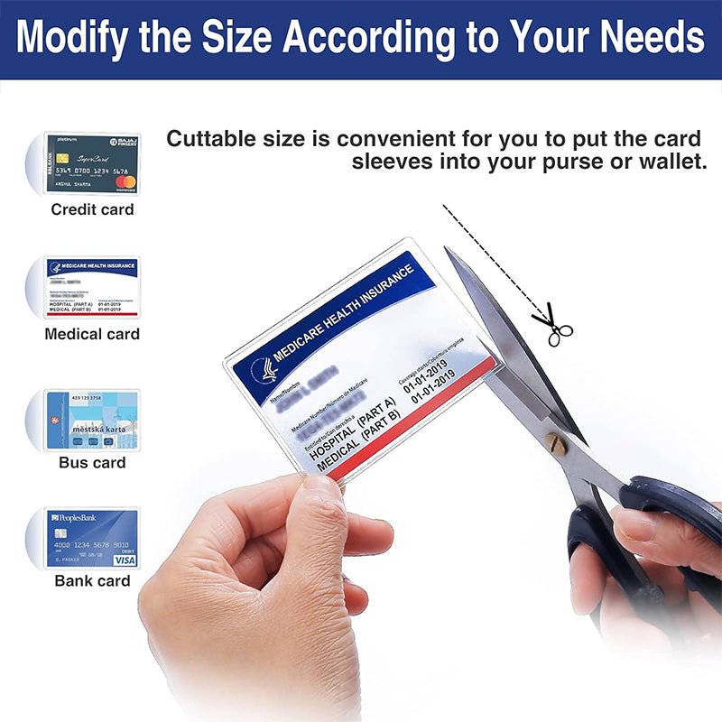 10 Pack New Medicare Card Holder Protector Sleeves