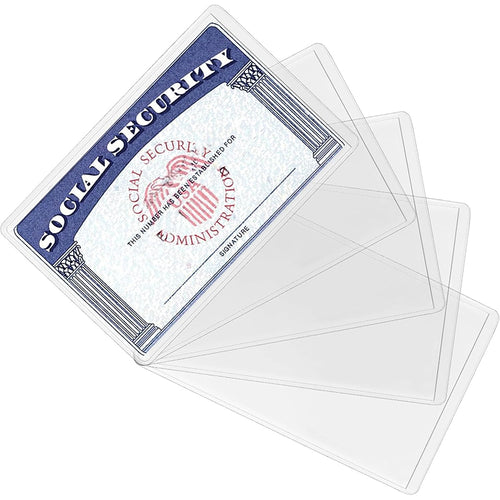 10 Pack New Medicare Card Holder Protector Sleeves