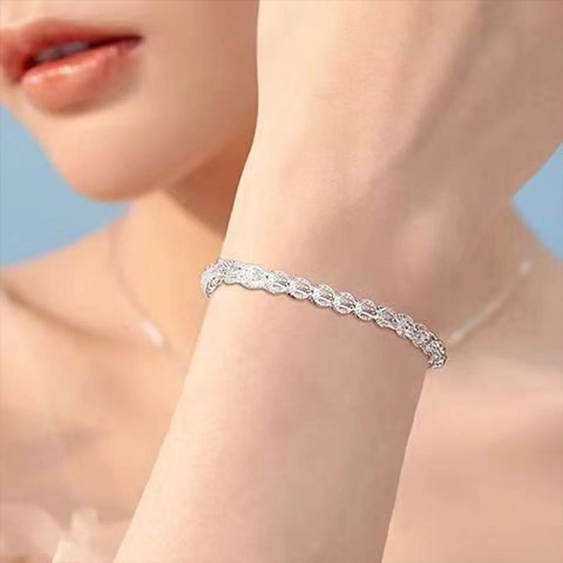Adjustable Length Silver Plated Anti-rust Prom Daily Dating Wrist Chain（(Buy 1 Get 1 Free)