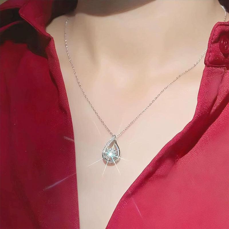 Diamond Water Droplet Necklace (Buy 1 Get 1 Free)