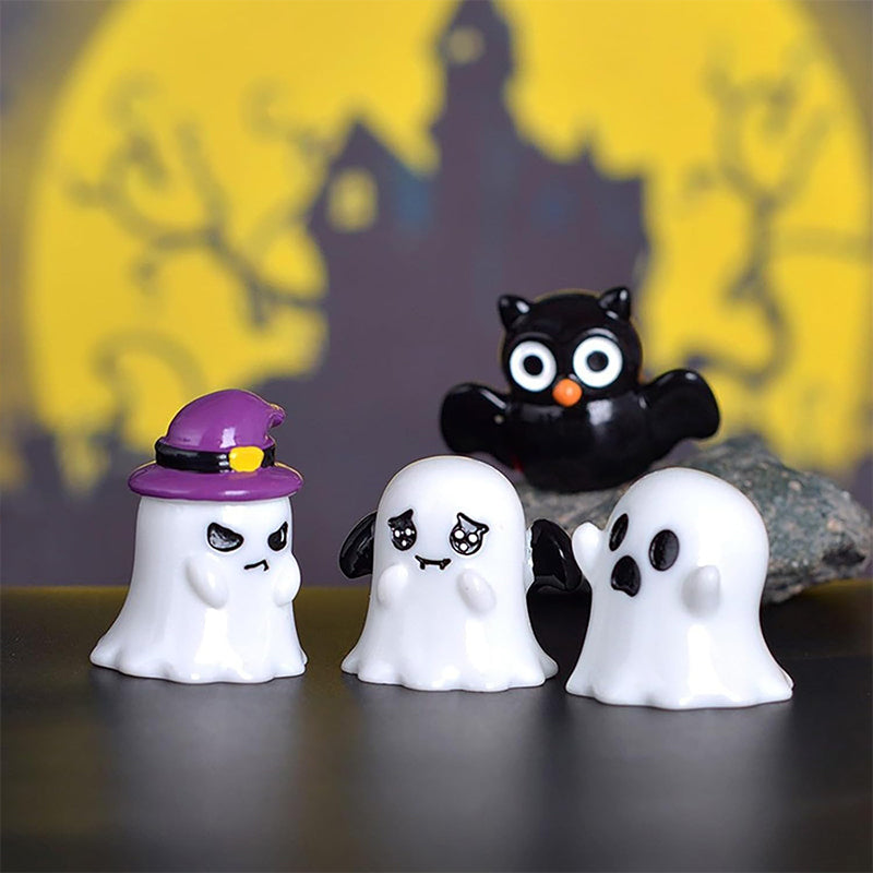 8 PCS Halloween Miniature Figurines Cute