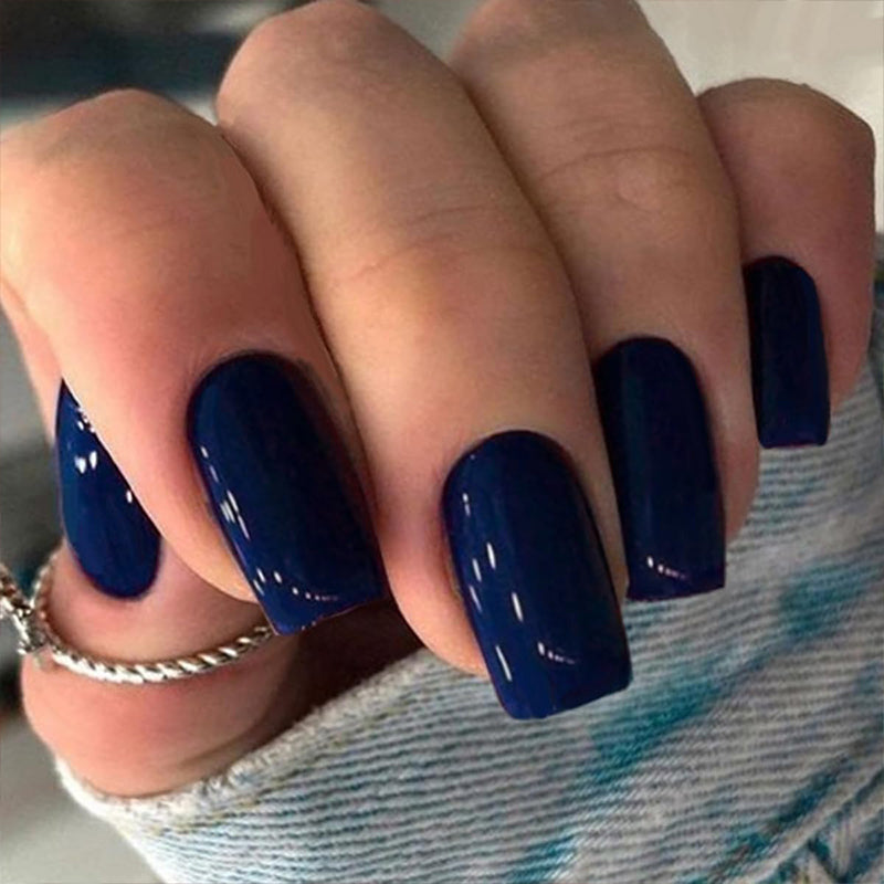 4 Gradient Colors Glue on Nails Reusable Stick on Nails