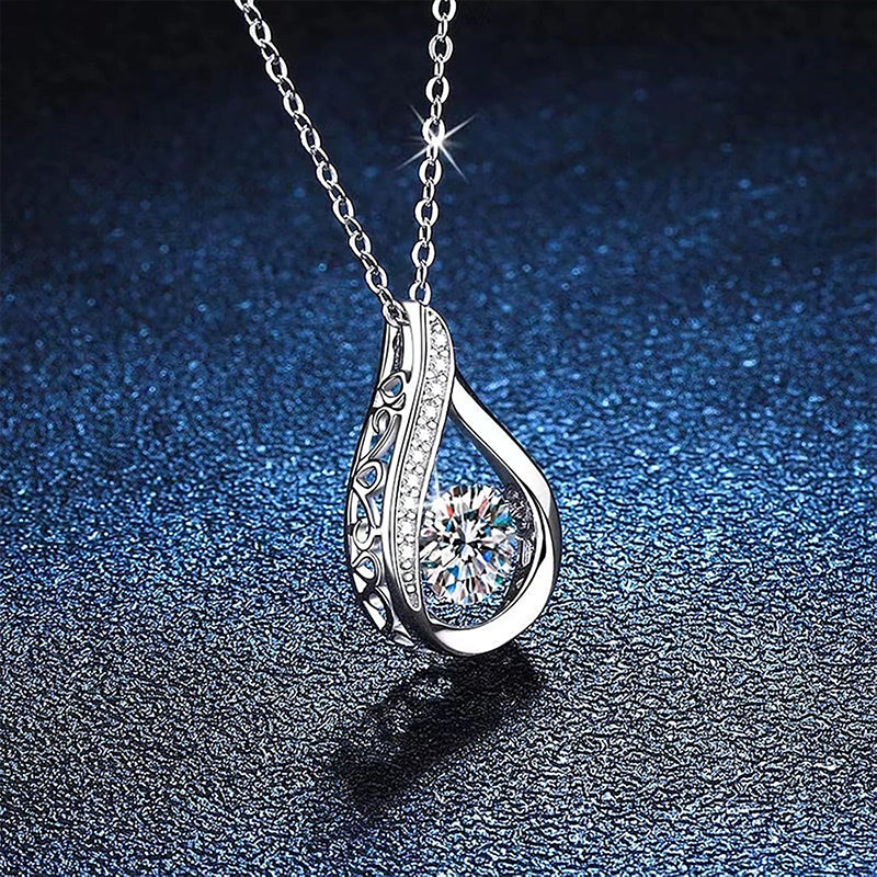 Diamond Water Droplet Necklace (Buy 1 Get 1 Free)