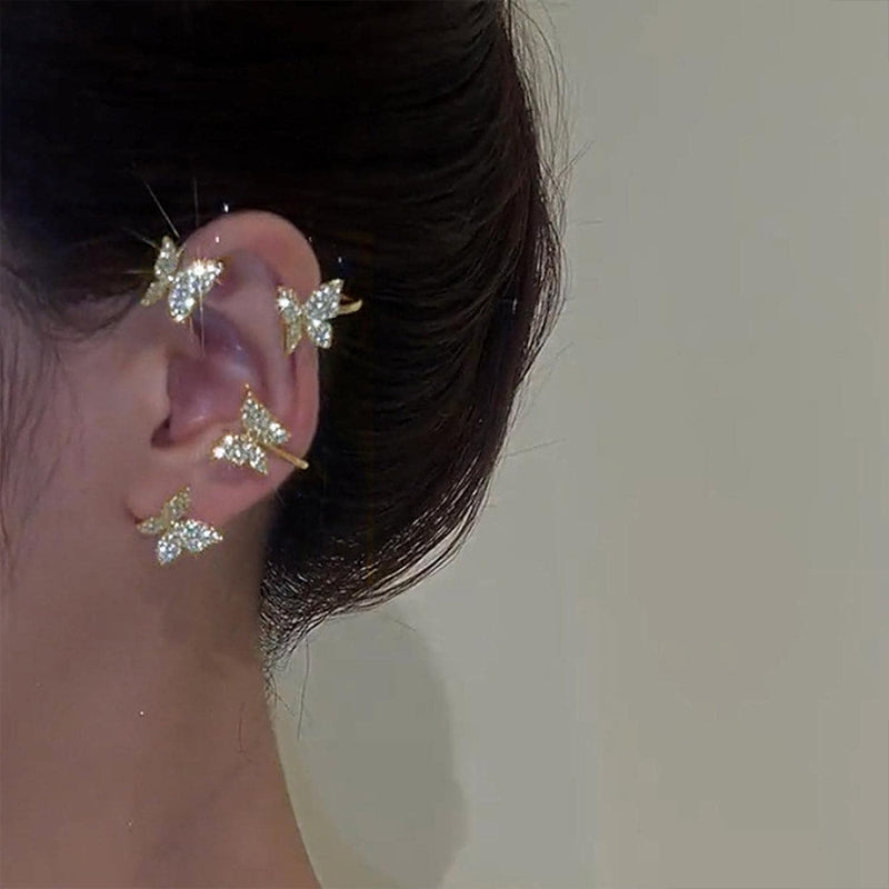 Butterfly Clip Earrings