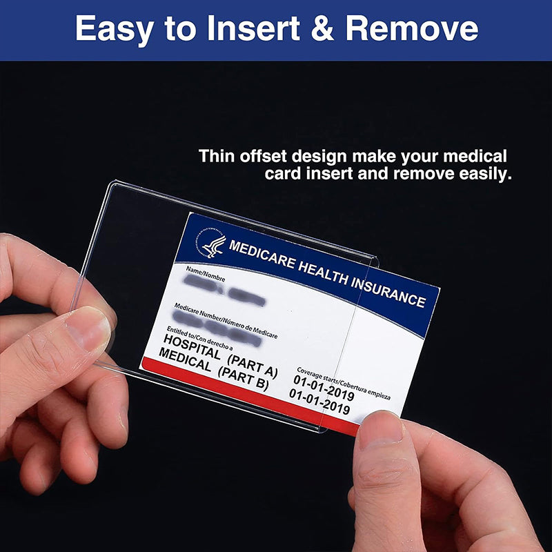 10 Pack New Medicare Card Holder Protector Sleeves