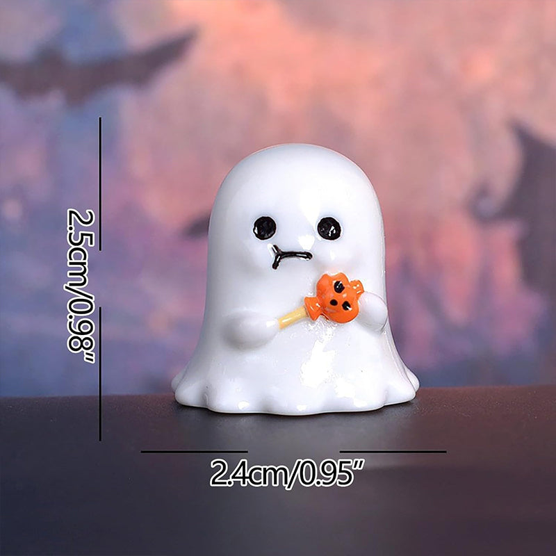 8 PCS Halloween Miniature Figurines Cute