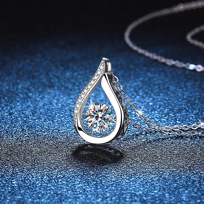 Diamond Water Droplet Necklace (Buy 1 Get 1 Free)