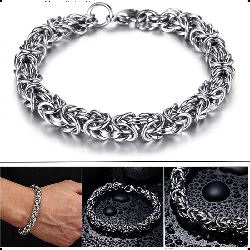 7mm Stainless Steel Cuban Bracelets for Men