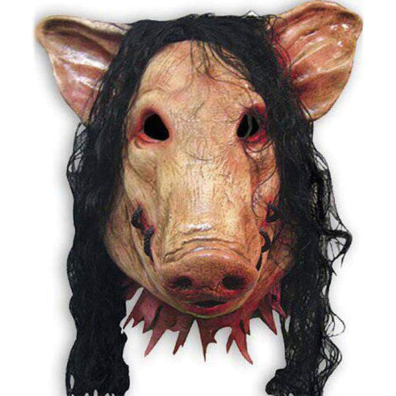 Halloween Mask Full Face Saw Pig Head Scary Mask