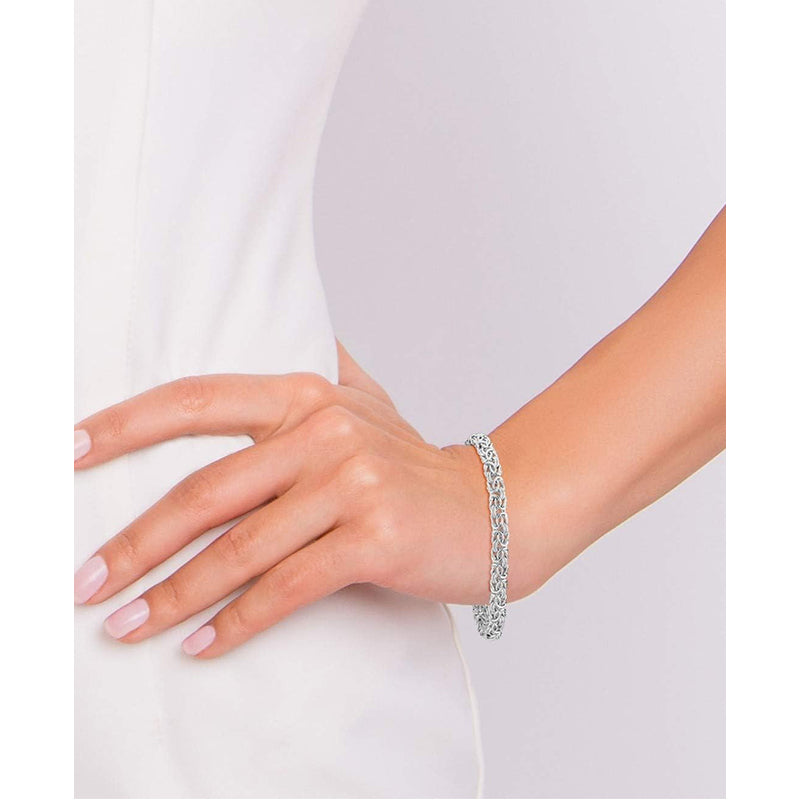 Italian 925 Sterling Silver Byzantine Bracelet(Buy 1 Get 1 Free)