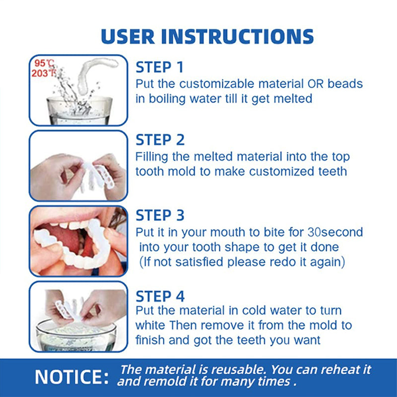 Dentures Veneers Tooth（3Pcs）