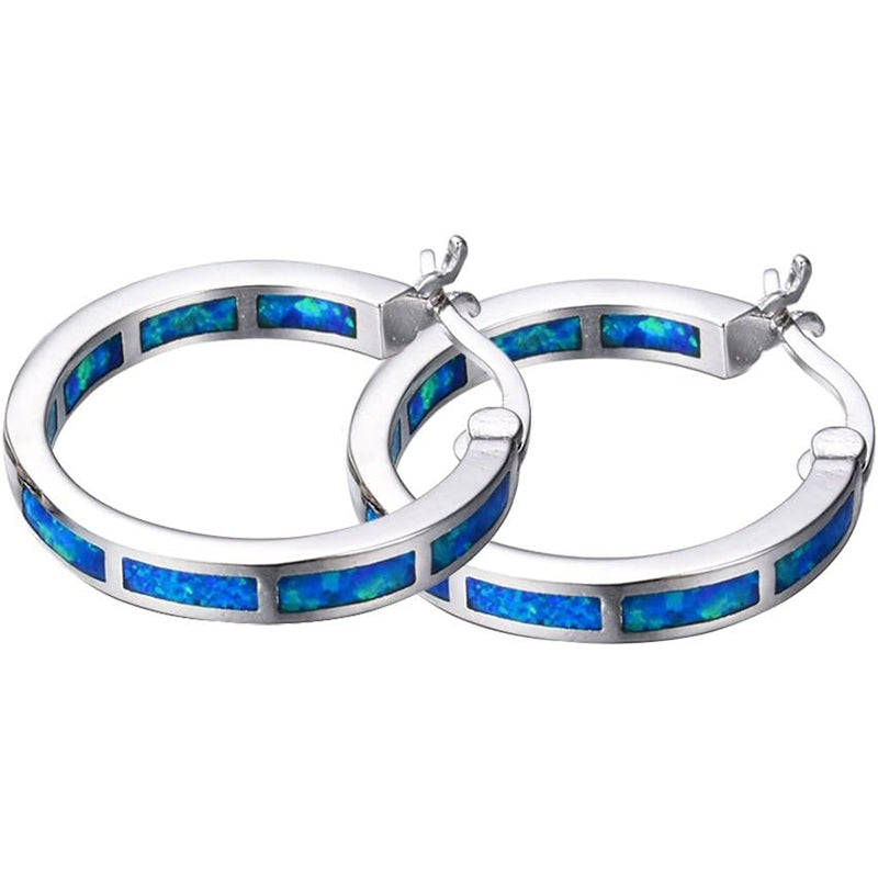 Opal Small Hoop Earring(2Pcs)