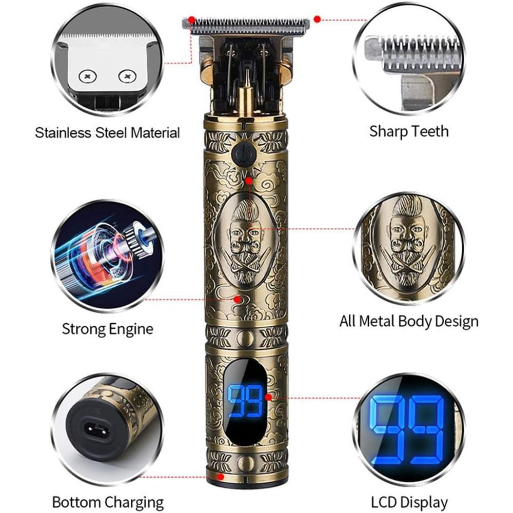 Hair Trimmer Rechargeable Haircut & Grooming Kit LED Display