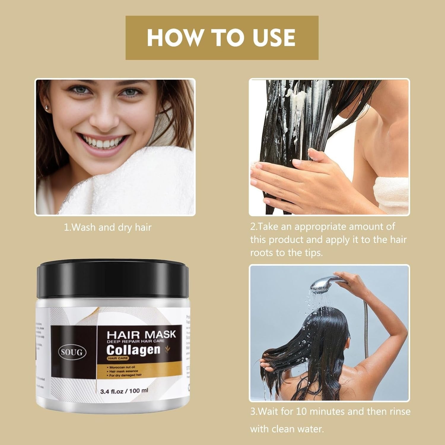 Collagen Hair Mask 100ml (2PC)